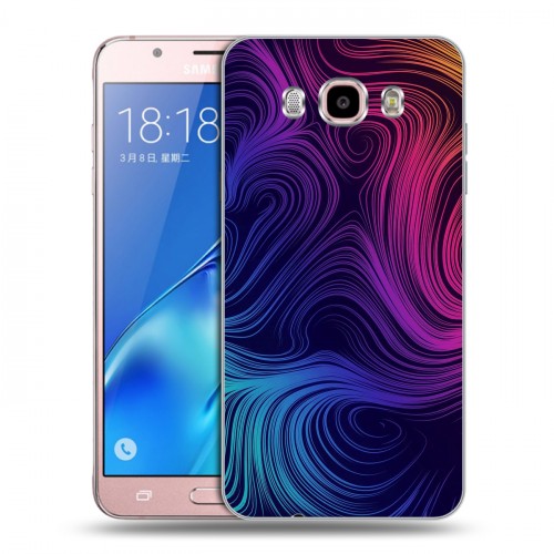 Дизайнерский силиконовый с усиленными углами чехол для Samsung Galaxy J5 (2016) Размытые краски