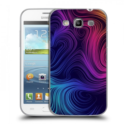 Дизайнерский пластиковый чехол для Samsung Galaxy Win Размытые краски