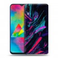 Дизайнерский пластиковый чехол для Samsung Galaxy M20 Размытые краски