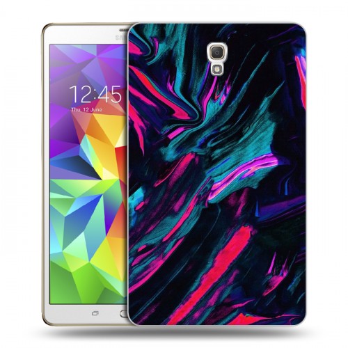 Дизайнерский силиконовый чехол для Samsung Galaxy Tab S 8.4 Размытые краски