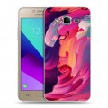 Дизайнерский силиконовый с усиленными углами чехол для Samsung Galaxy J2 Prime Размытые краски