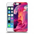 Дизайнерский пластиковый чехол для Iphone 5s Размытые краски
