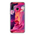 Дизайнерский силиконовый чехол для Huawei P30 Lite Размытые краски