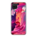 Дизайнерский пластиковый чехол для Samsung Galaxy A12 Размытые краски