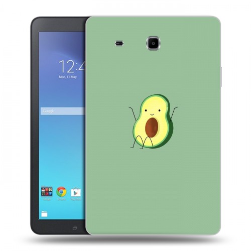 Дизайнерский силиконовый чехол для Samsung Galaxy Tab E 9.6 Веселое авокадо
