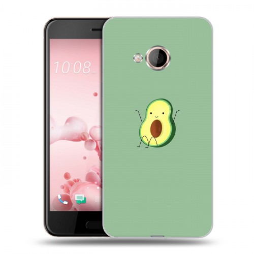 Дизайнерский силиконовый чехол для HTC U Play Веселое авокадо
