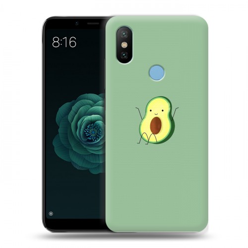 Дизайнерский силиконовый чехол для Xiaomi Mi A2 Веселое авокадо