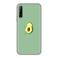 Дизайнерский пластиковый чехол для Huawei Y9s Веселое авокадо