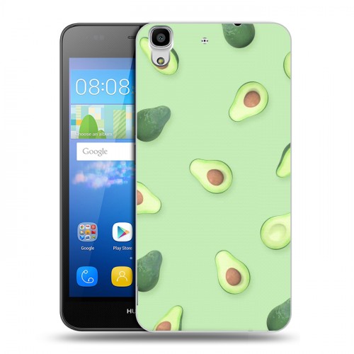 Дизайнерский пластиковый чехол для Huawei Y6 Веселое авокадо