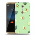 Дизайнерский пластиковый чехол для ZTE Axon 7 Веселое авокадо