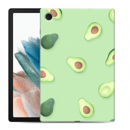 Дизайнерский силиконовый чехол для Samsung Galaxy Tab A8 10.5 (2021) Веселое авокадо