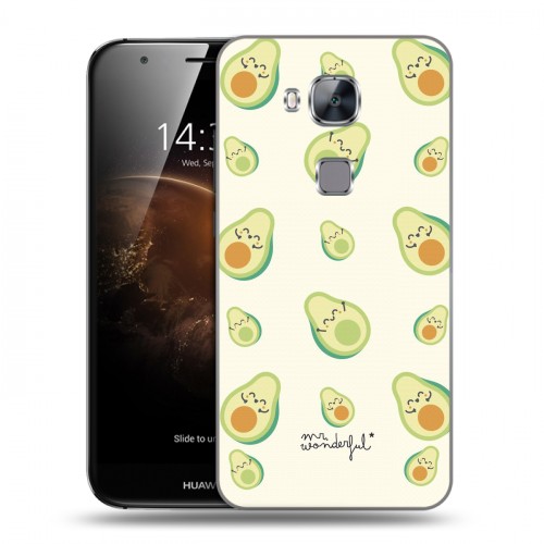 Дизайнерский пластиковый чехол для Huawei G8 Веселое авокадо