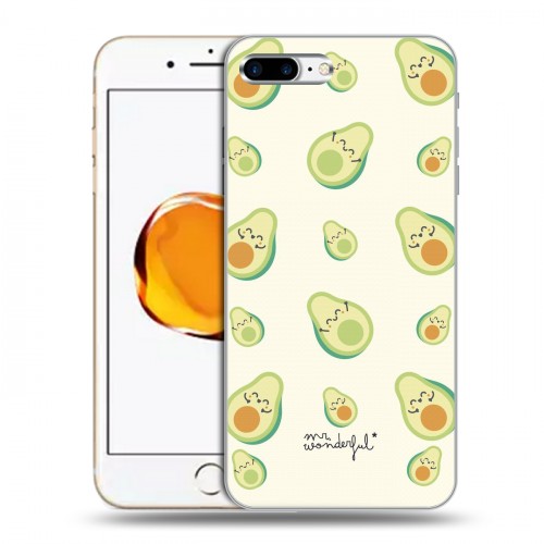 Дизайнерский силиконовый чехол для Iphone 7 Plus / 8 Plus Веселое авокадо