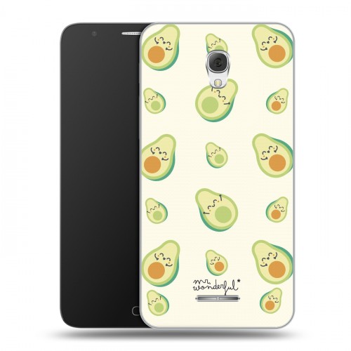 Дизайнерский пластиковый чехол для Alcatel Pop 4 Plus Веселое авокадо