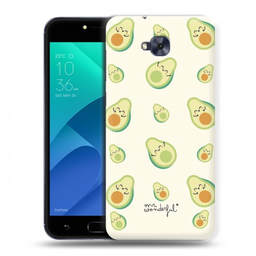 Дизайнерский пластиковый чехол для ASUS ZenFone 4 Selfie Веселое авокадо