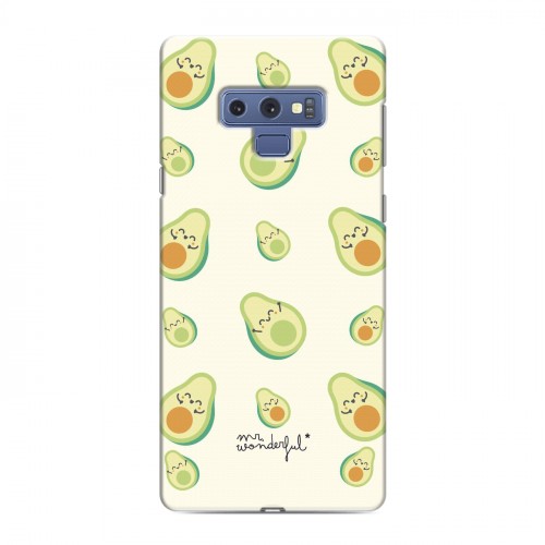 Дизайнерский силиконовый с усиленными углами чехол для Samsung Galaxy Note 9 Веселое авокадо