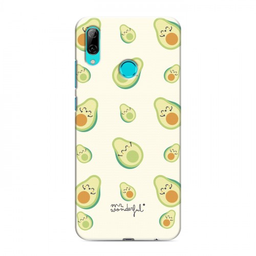 Дизайнерский пластиковый чехол для Huawei P Smart (2019) Веселое авокадо