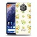 Дизайнерский силиконовый чехол для Nokia 9 PureView Веселое авокадо