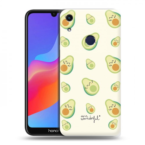 Дизайнерский пластиковый чехол для Huawei Honor 8A Веселое авокадо