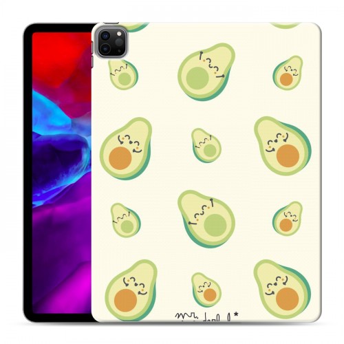 Дизайнерский пластиковый чехол для Ipad Pro 12.9 (2020) Веселое авокадо