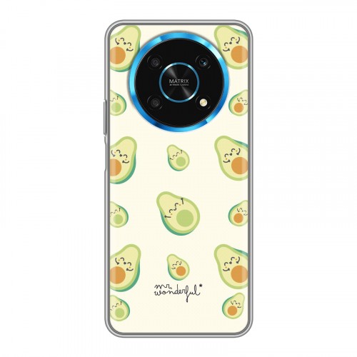Дизайнерский силиконовый чехол для Huawei Honor Magic 4 Lite 5G Веселое авокадо