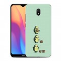 Дизайнерский силиконовый с усиленными углами чехол для Xiaomi RedMi 8A Авокадо мама