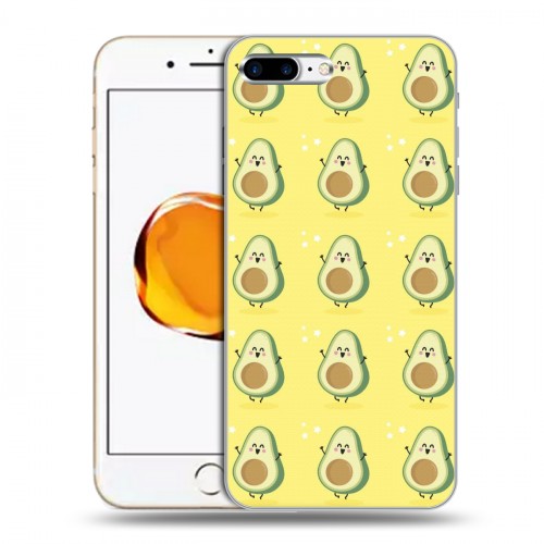 Дизайнерский силиконовый чехол для Iphone 7 Plus / 8 Plus Веселое авокадо