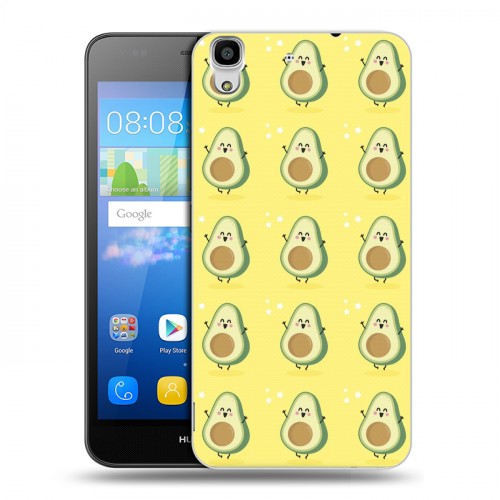 Дизайнерский пластиковый чехол для Huawei Y6 Веселое авокадо