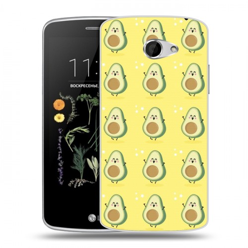 Дизайнерский пластиковый чехол для LG K5 Веселое авокадо