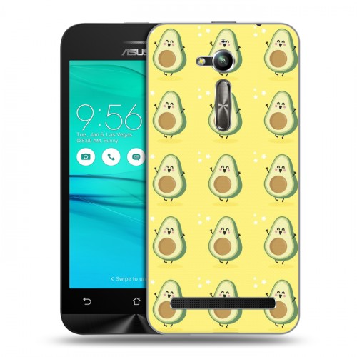 Дизайнерский пластиковый чехол для ASUS ZenFone Go ZB500KL Веселое авокадо