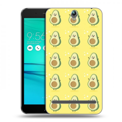 Дизайнерский пластиковый чехол для ASUS ZenFone Go ZB690KG Веселое авокадо
