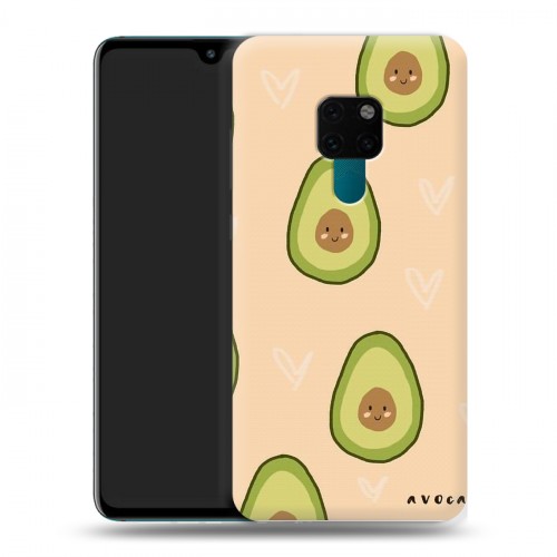 Дизайнерский пластиковый чехол для Huawei Mate 20 Веселое авокадо