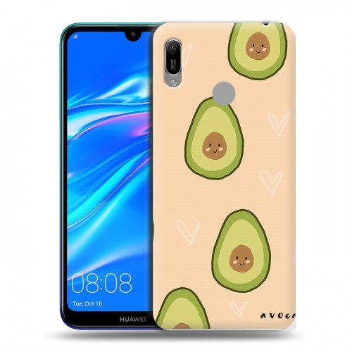 Дизайнерский пластиковый чехол для Huawei Y6 (2019) Веселое авокадо