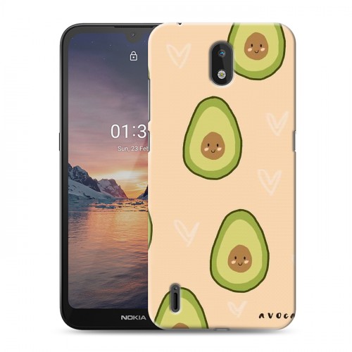 Дизайнерский силиконовый чехол для Nokia 1.3 Веселое авокадо