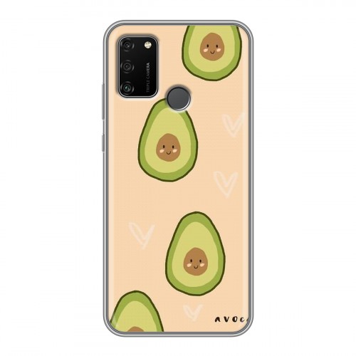 Дизайнерский силиконовый чехол для Huawei Honor 9A Веселое авокадо