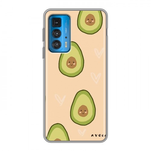 Дизайнерский пластиковый чехол для Motorola Edge 20 Веселое авокадо