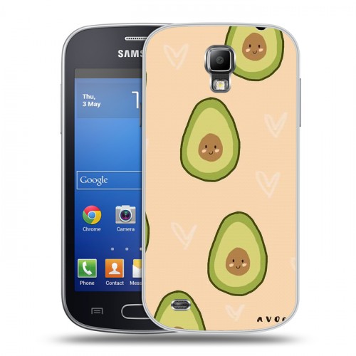 Дизайнерский пластиковый чехол для Samsung Galaxy S4 Active Веселое авокадо