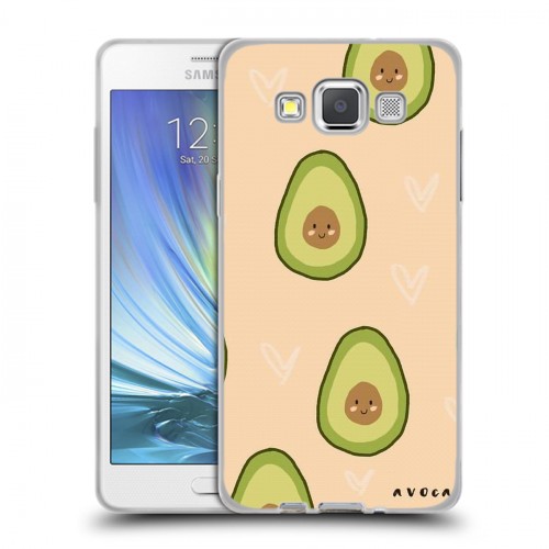 Дизайнерский пластиковый чехол для Samsung Galaxy A5 Веселое авокадо