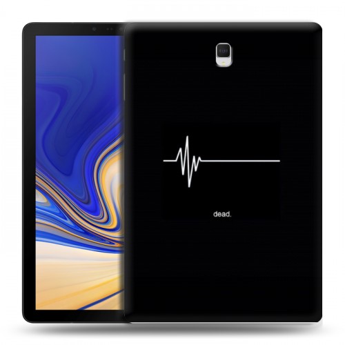 Дизайнерский силиконовый чехол для Samsung Galaxy Tab S4 Черно и кратко