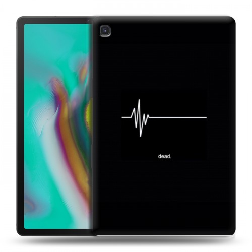 Дизайнерский силиконовый чехол для Samsung Galaxy Tab S5e Черно и кратко