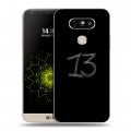 Дизайнерский пластиковый чехол для LG G5 Черно и кратко