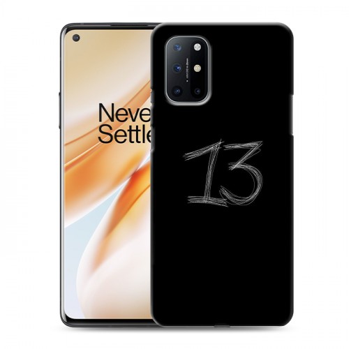 Дизайнерский пластиковый чехол для OnePlus 8T Черно и кратко