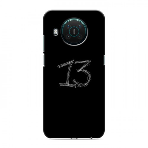 Дизайнерский силиконовый с усиленными углами чехол для Nokia X10 Черно и кратко
