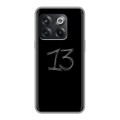 Дизайнерский пластиковый чехол для OnePlus 10T Черно и кратко