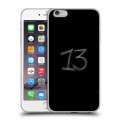 Дизайнерский силиконовый чехол для Iphone 6 Plus/6s Plus Черно и кратко