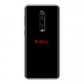 Дизайнерский силиконовый чехол для Xiaomi RedMi K20 Черно и кратко