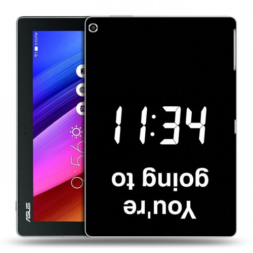 Дизайнерский силиконовый чехол для ASUS ZenPad 10 Черно и кратко