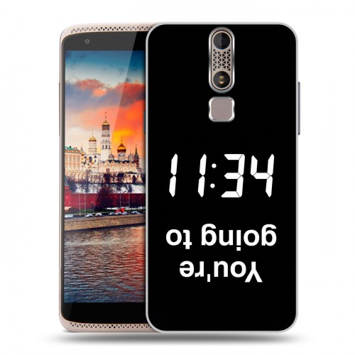 Дизайнерский пластиковый чехол для ZTE Axon Mini Черно и кратко