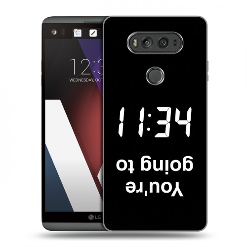 Дизайнерский пластиковый чехол для LG V20 Черно и кратко