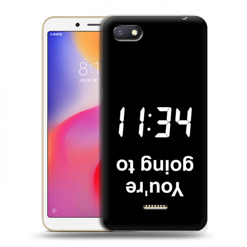 Дизайнерский пластиковый чехол для Xiaomi RedMi 6A Черно и кратко